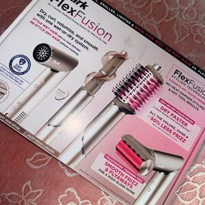Shark FlexFusion Hair Styling Tool - Pink and Silver